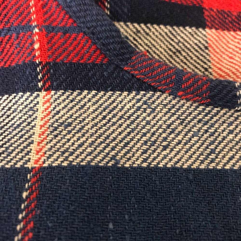 Bridge and burn Loni indigo plaid flannel dress - Picture 3 of 3